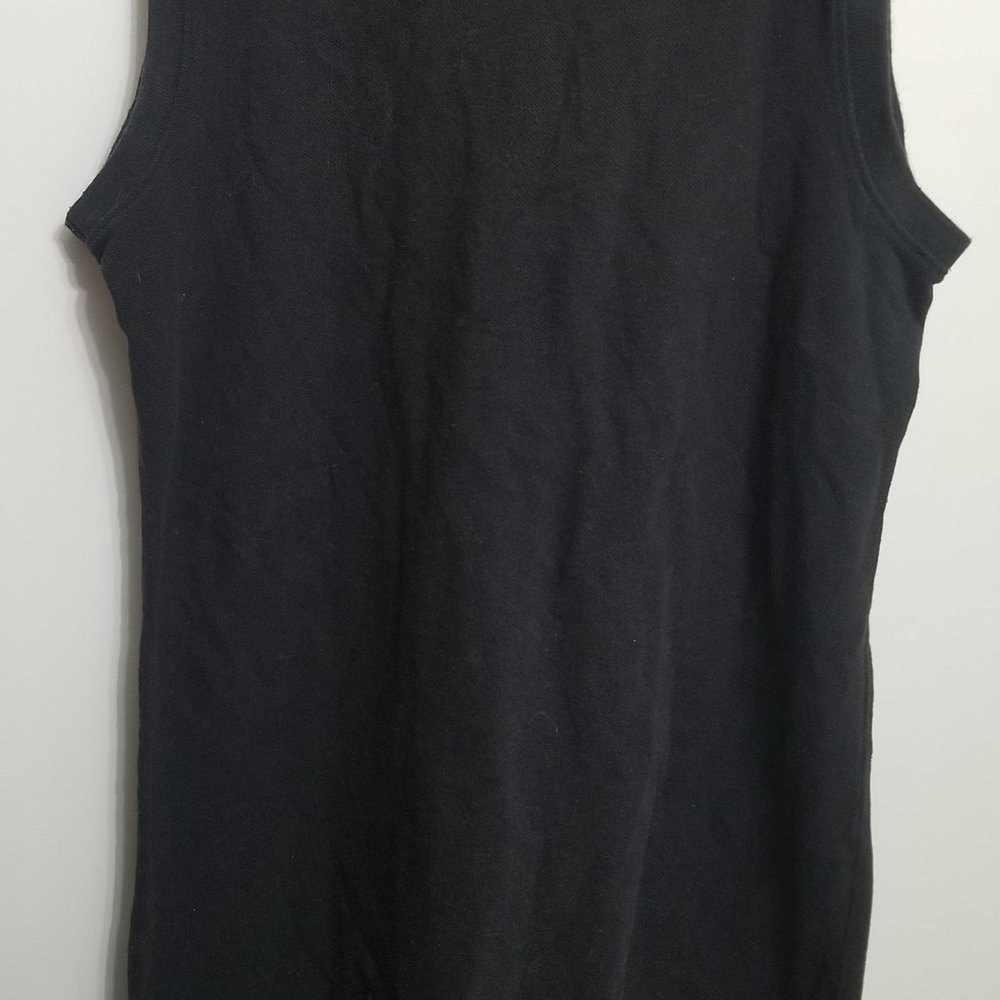 Faded Glory sleeveless black dress w flowers - Picture 4 of 5
